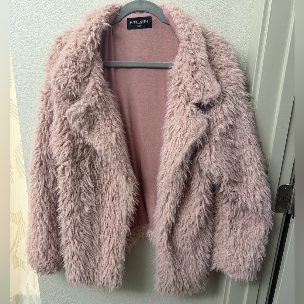 Kittenish Blush Teddy Jacket Large